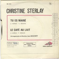 [Pochette de Tu es mari (Christine STERLAY) - verso]