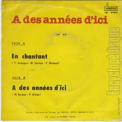 [Pochette de En chantant (Michel SARDOU) - verso]