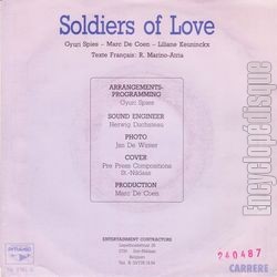 [Pochette de Soldiers of love (Liliane SAINT PIERRE) - verso]