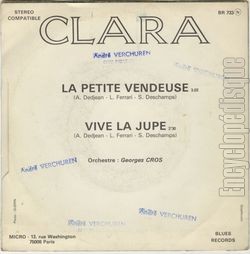 [Pochette de La petite vendeuse (CLARA) - verso]