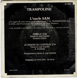 [Pochette de Ombilic (TRAMPOLINE) - verso]