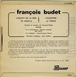 [Pochette de Caldonie (Franois BUDET) - verso]