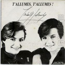 [Pochette de T’allumes, t’allumes (Isabelle LALANDE)]