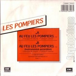 [Pochette de Au feu les pompiers (Les POMPIERS) - verso]