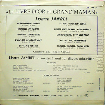 [Pochette de livre d’or de Grand’Maman (Lisette JAMBEL) - verso]