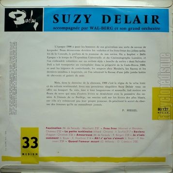 [Pochette de Fascination (Suzy DELAIR) - verso]