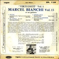 [Pochette de Virtuosit vol. 3 - vol.13 (Marcel BIANCHI) - verso]