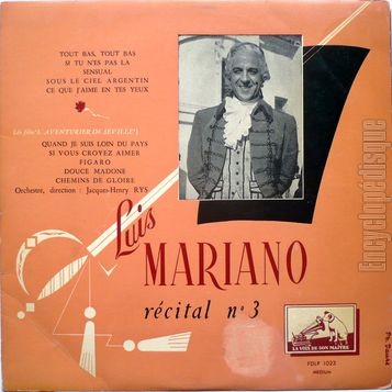 [Pochette de Rcital n 3 (Luis MARIANO)]