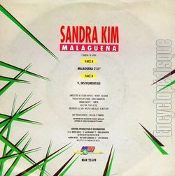 [Pochette de Malaguea (Sandra KIM) - verso]