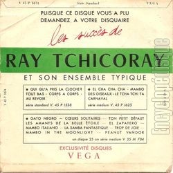 [Pochette de Rico vacilon (Ray TCHICORAY et son ensemble typique) - verso]