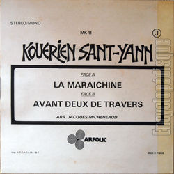 [Pochette de La maraichine (KOUERIEN SANT-YANN) - verso]