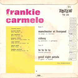 [Pochette de Manchester et Liverpool (Frankie CARMELO) - verso]