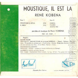 [Pochette de Moustique, il est l (Ren KOBENA) - verso]