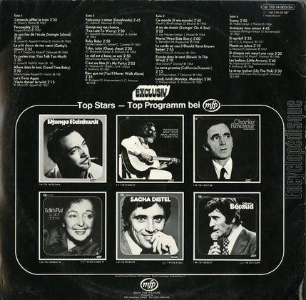 [Pochette de J’entends siffler le train, Maria, Sunny… (Richard ANTHONY) - verso]