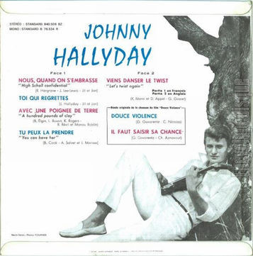 [Pochette de Viens danser le twist (Johnny HALLYDAY) - verso]