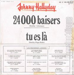 [Pochette de 4 - 24 000 baisers (Johnny HALLYDAY) - verso]