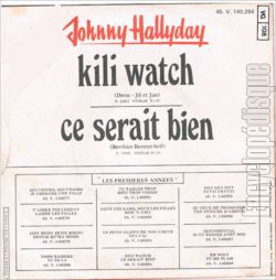 [Pochette de 8 - Kili watch (Johnny HALLYDAY) - verso]