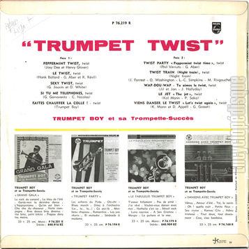 [Pochette de Trumpet twist (TRUMPET BOY) - verso]