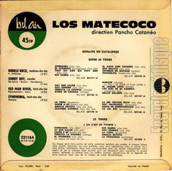 [Pochette de Huckle buck (Los MATECOCO) - verso]