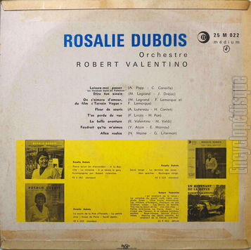 [Pochette de Laissez-moi passer, Fleur de souris, Allez roulez… (Rosalie DUBOIS) - verso]