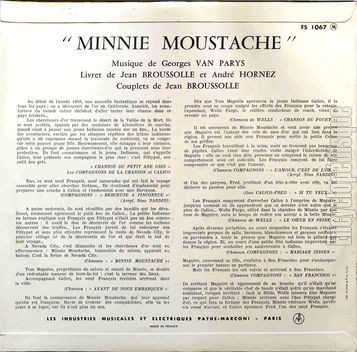 [Pochette de Minnie Moustache (THTRE / SPECTACLE) - verso]