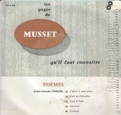 [Pochette de Musset : Pomes (LES PAGES QU’IL FAUT CONNAITRE)]