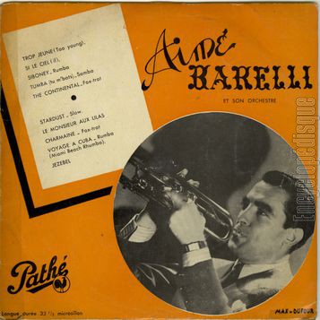 [Pochette de Trop jeune, Si le ciel, Siboney… (Aim BARELLI)]