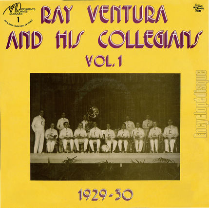 [Pochette de Vol. 1 1929-30 (Ray VENTURA and his collegians)]