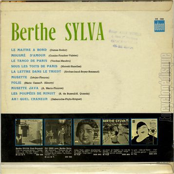 [Pochette de Le maitre  bord, Musette, Folie… (Berthe SYLVA) - verso]