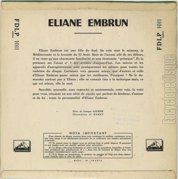 [Pochette de Domino, Trop jeune, Esclave… (liane EMBRUN) - verso]