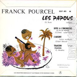 [Pochette de Les papous (Franck POURCEL) - verso]