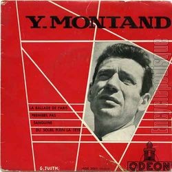 [Pochette de La ballade de Paris (Yves MONTAND)]