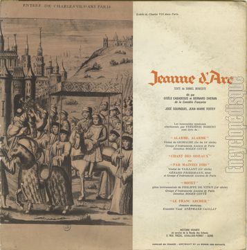 [Pochette de Jeanne DArc (HISTOIRE VIVANTE) - verso]