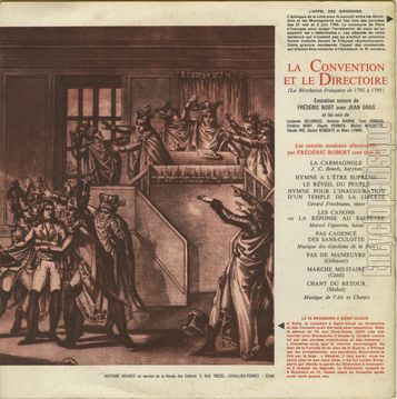 [Pochette de La Convention et le Directoire (HISTOIRE VIVANTE) - verso]