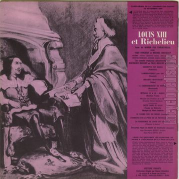 [Pochette de Louis XIII et Richelieu (HISTOIRE VIVANTE) - verso]