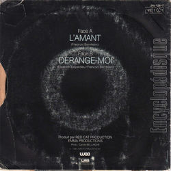 [Pochette de L’amant (Dominique FORTELLI) - verso]