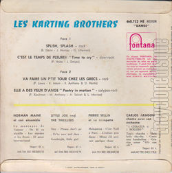 [Pochette de Splish splash (Les KARTING BROTHERS) - verso]