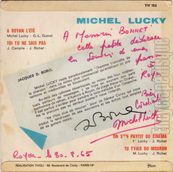 [Pochette de  Royan, l’t (Michel LUCKY) - verso]